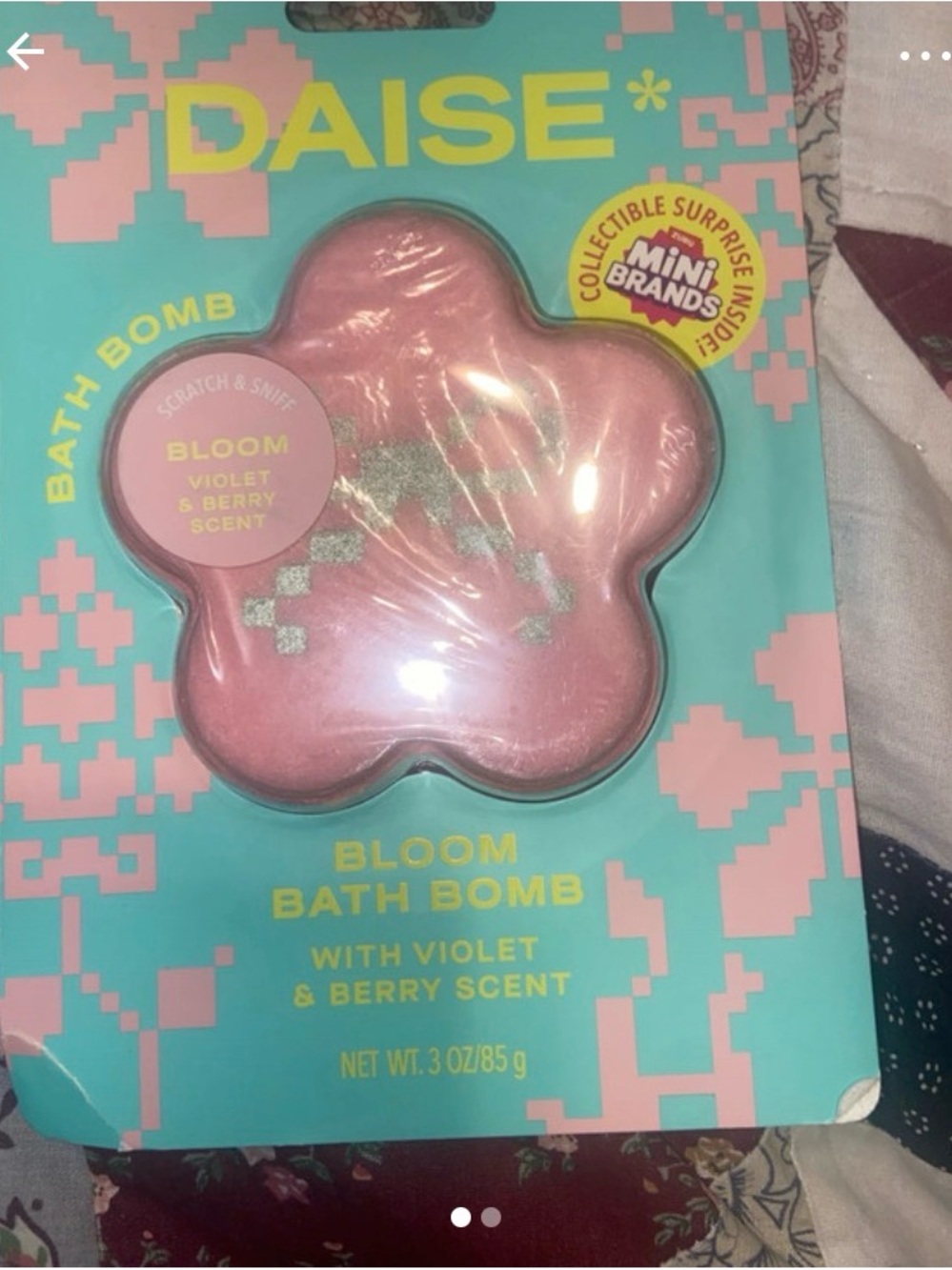 Bloom Pink Flower Bath Bomb — Violet & Berry Scent